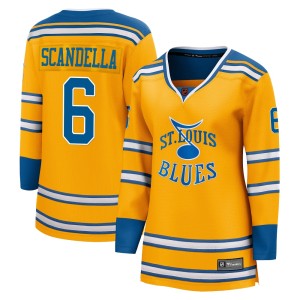 Marco Scandella Women's Fanatics Branded St. Louis Blues Breakaway Yellow Special Edition 2.0 Jersey