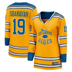 Brendan Shanahan Women's Fanatics Branded St. Louis Blues Breakaway Yellow Special Edition 2.0 Jersey