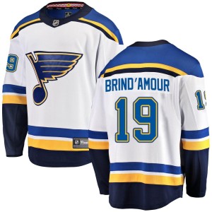 Rod Brind'amour Youth Fanatics Branded St. Louis Blues Breakaway White Rod Brind'Amour Away Jersey