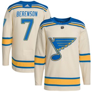 Red Berenson Men's Adidas St. Louis Blues Authentic Red Cream 2022 Winter Classic Player Jersey