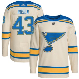Calle Rosen Men's Adidas St. Louis Blues Authentic Cream 2022 Winter Classic Player Jersey
