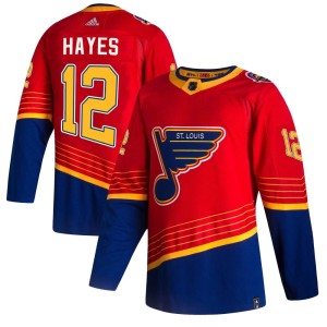 Kevin Hayes Men's Adidas St. Louis Blues Authentic Red 2020/21 Reverse Retro Jersey