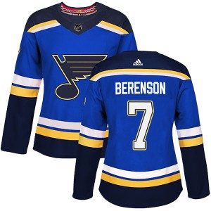 Red Berenson Women's Adidas St. Louis Blues Authentic Blue Home Jersey
