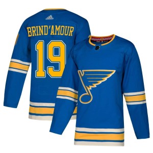 Rod Brind'amour Men's Adidas St. Louis Blues Authentic Blue Rod Brind'Amour Alternate Jersey