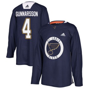 Carl Gunnarsson Youth Adidas St. Louis Blues Authentic Blue Practice Jersey