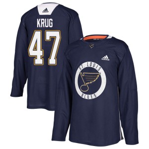 Torey Krug Youth Adidas St. Louis Blues Authentic Blue Practice Jersey