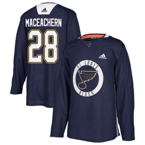 MacKenzie MacEachern Youth Adidas St. Louis Blues Authentic Blue Mackenzie MacEachern Practice Jersey