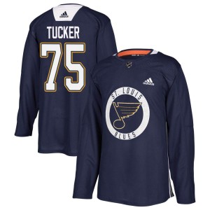 Tyler Tucker Youth Adidas St. Louis Blues Authentic Blue Practice Jersey