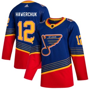 Dale Hawerchuk Youth Adidas St. Louis Blues Authentic Blue 2019/20 Jersey