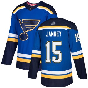 Craig Janney Youth Adidas St. Louis Blues Authentic Blue Home Jersey