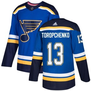 Alexey Toropchenko Youth Adidas St. Louis Blues Authentic Blue Home Jersey