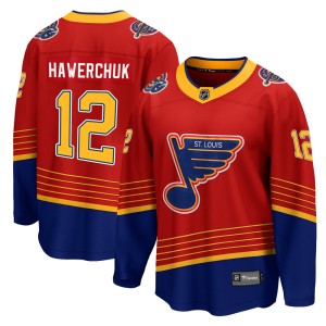Dale Hawerchuk Youth Fanatics Branded St. Louis Blues Breakaway Red 2020/21 Special Edition Jersey