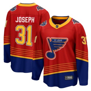 Curtis Joseph Youth Fanatics Branded St. Louis Blues Breakaway Red 2020/21 Special Edition Jersey