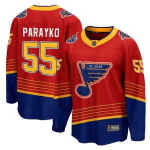 Colton Parayko Youth Fanatics Branded St. Louis Blues Breakaway Red 2020/21 Special Edition Jersey