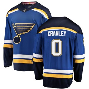 Will Cranley Men's Fanatics Branded St. Louis Blues Breakaway Blue Home Jersey