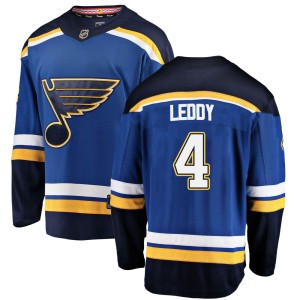 Nick Leddy Men's Fanatics Branded St. Louis Blues Breakaway Blue Home Jersey