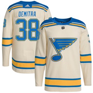 Pavol Demitra Youth Adidas St. Louis Blues Authentic Cream 2022 Winter Classic Player Jersey