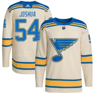 Dakota Joshua Youth Adidas St. Louis Blues Authentic Cream 2022 Winter Classic Player Jersey