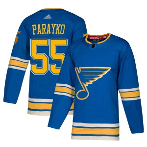 Colton Parayko Youth Adidas St. Louis Blues Authentic Blue Alternate Jersey