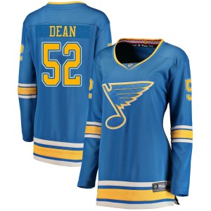 Zach Dean Women's Fanatics Branded St. Louis Blues Breakaway Blue Alternate Jersey