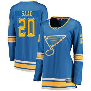 Brandon Saad Women's Fanatics Branded St. Louis Blues Breakaway Blue Alternate Jersey