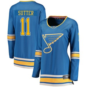Brian Sutter Women's Fanatics Branded St. Louis Blues Breakaway Blue Alternate Jersey
