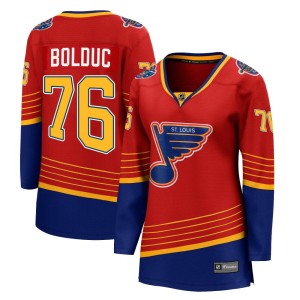 Zack Bolduc Women's Fanatics Branded St. Louis Blues Breakaway Red 2020/21 Special Edition Jersey