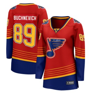 Pavel Buchnevich Women's Fanatics Branded St. Louis Blues Breakaway Red 2020/21 Special Edition Jersey