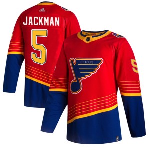Barret Jackman Youth Adidas St. Louis Blues Authentic Red 2020/21 Reverse Retro Jersey