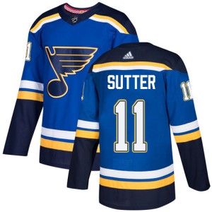 Brian Sutter Youth Adidas St. Louis Blues Authentic Royal Blue Home Jersey