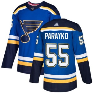 Colton Parayko Youth Adidas St. Louis Blues Authentic Royal Blue Home Jersey