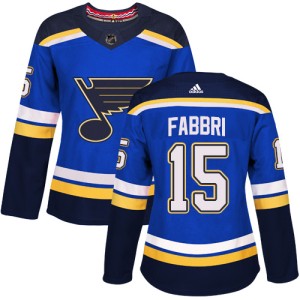 Robby Fabbri Women's Adidas St. Louis Blues Authentic Royal Blue Home Jersey
