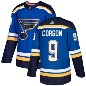 Shayne Corson Youth Adidas St. Louis Blues Authentic Royal Blue Home Jersey