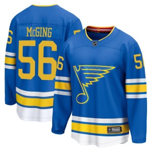 Hugh McGing Men's Fanatics St. Louis Blues Breakaway Blue Home 2025 Jersey