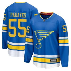 Colton Parayko Men's Fanatics St. Louis Blues Breakaway Blue Home 2025 Jersey