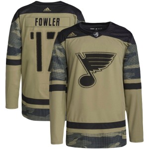 Cam Fowler Men's Adidas St. Louis Blues Authentic Camo Military Appreciation Practice Jersey