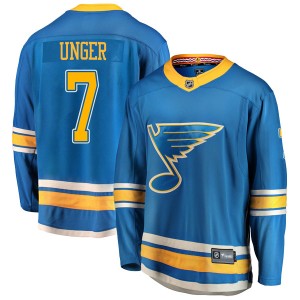 Garry Unger Men's Fanatics Branded St. Louis Blues Breakaway Blue Alternate Jersey