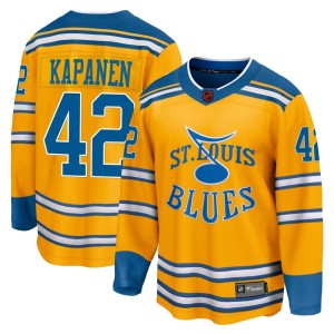 Kasperi Kapanen Men's Fanatics Branded St. Louis Blues Breakaway Yellow Special Edition 2.0 Jersey