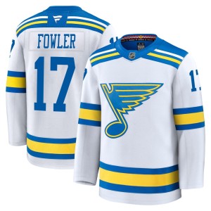 Cam Fowler Youth Fanatics St. Louis Blues Premium White Away 2025 Jersey