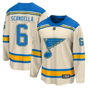 Marco Scandella Youth Fanatics Branded St. Louis Blues Breakaway Cream 2022 Winter Classic Jersey