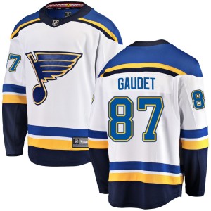 Marc-Andre Gaudet Men's Fanatics Branded St. Louis Blues Breakaway White Away Jersey