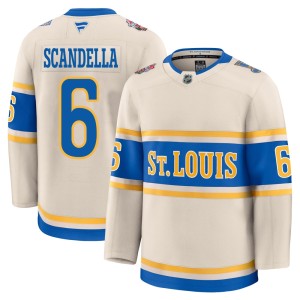 Marco Scandella Youth Fanatics St. Louis Blues Premium Cream 2025 Winter Classic Jersey