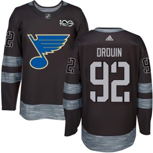 Jonathan Drouin Youth St. Louis Blues Authentic Black 1917-2017 100th Anniversary Jersey