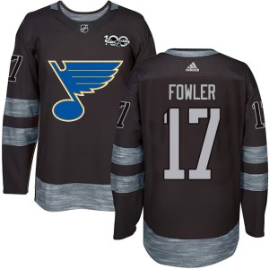 Cam Fowler Youth St. Louis Blues Authentic Black 1917-2017 100th Anniversary Jersey