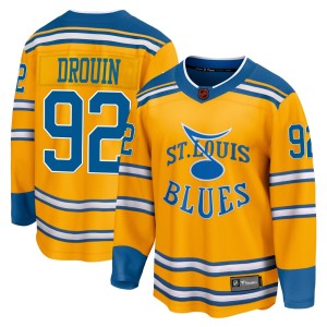 Jonathan Drouin Youth Fanatics Branded St. Louis Blues Breakaway Yellow Special Edition 2.0 Jersey