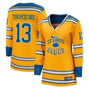 Alexey Toropchenko Women's Fanatics Branded St. Louis Blues Breakaway Yellow Special Edition 2.0 Jersey