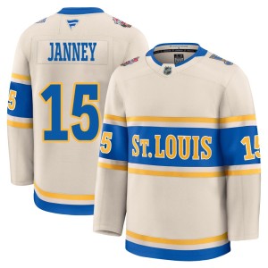 Craig Janney Men's Fanatics St. Louis Blues Premium Cream 2025 Winter Classic Jersey
