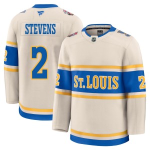 Scott Stevens Men's Fanatics St. Louis Blues Premium Cream 2025 Winter Classic Jersey
