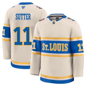 Brian Sutter Men's Fanatics St. Louis Blues Premium Cream 2025 Winter Classic Jersey