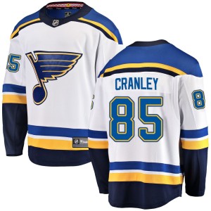 Will Cranley Youth Fanatics Branded St. Louis Blues Breakaway White Away Jersey